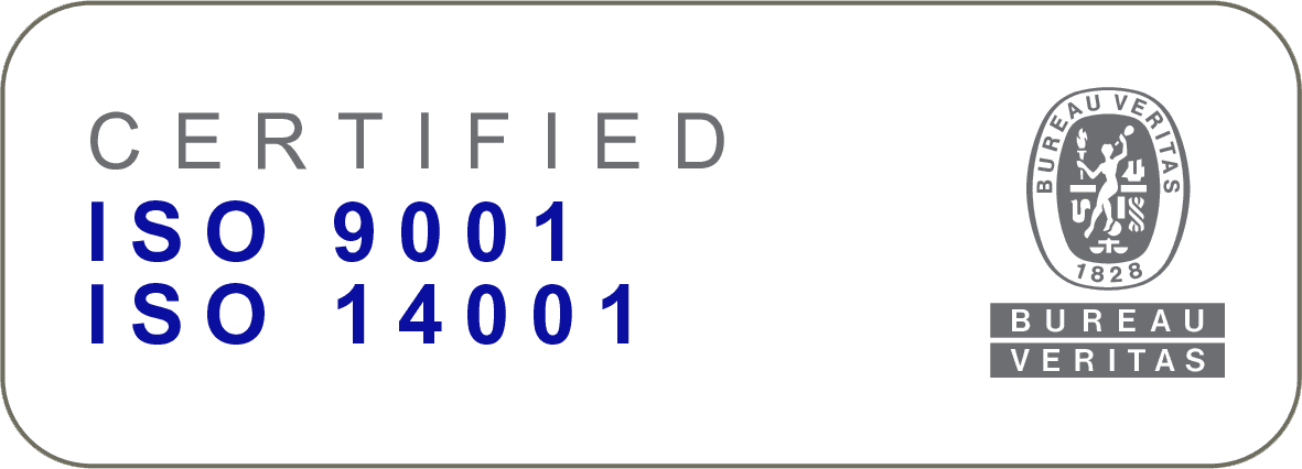 Bureau Veritas certified ISO 9001 and ISO 14001